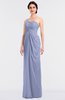 ColsBM Sandra Blue Heron Gorgeous A-line Zip up Floor Length Ruching Bridesmaid Dresses