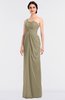 ColsBM Sandra Candied Ginger Gorgeous A-line Zip up Floor Length Ruching Bridesmaid Dresses