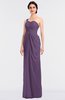 ColsBM Sandra Chinese Violet Gorgeous A-line Zip up Floor Length Ruching Bridesmaid Dresses
