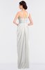 ColsBM Sandra Cloud White Gorgeous A-line Zip up Floor Length Ruching Bridesmaid Dresses