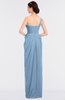 ColsBM Sandra Dusty Blue Gorgeous A-line Zip up Floor Length Ruching Bridesmaid Dresses