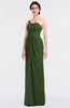 ColsBM Sandra Garden Green Gorgeous A-line Zip up Floor Length Ruching Bridesmaid Dresses