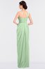 ColsBM Sandra Light Green Gorgeous A-line Zip up Floor Length Ruching Bridesmaid Dresses