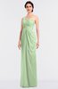 ColsBM Sandra Pale Green Gorgeous A-line Zip up Floor Length Ruching Bridesmaid Dresses
