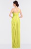 ColsBM Sandra Pale Yellow Gorgeous A-line Zip up Floor Length Ruching Bridesmaid Dresses