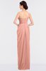 ColsBM Sandra Peach Gorgeous A-line Zip up Floor Length Ruching Bridesmaid Dresses