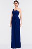 ColsBM Sandra Sodalite Blue Gorgeous A-line Zip up Floor Length Ruching Bridesmaid Dresses