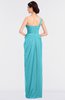 ColsBM Sandra Turquoise Gorgeous A-line Zip up Floor Length Ruching Bridesmaid Dresses