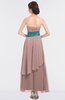 ColsBM Johanna Blush Pink Elegant A-line Sleeveless Zip up Ankle Length Ruching Bridesmaid Dresses