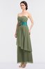 ColsBM Johanna Bog Elegant A-line Sleeveless Zip up Ankle Length Ruching Bridesmaid Dresses