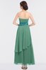 ColsBM Johanna Bristol Blue Elegant A-line Sleeveless Zip up Ankle Length Ruching Bridesmaid Dresses