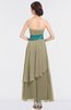 ColsBM Johanna Candied Ginger Elegant A-line Sleeveless Zip up Ankle Length Ruching Bridesmaid Dresses