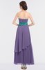 ColsBM Johanna Chalk Violet Elegant A-line Sleeveless Zip up Ankle Length Ruching Bridesmaid Dresses