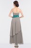 ColsBM Johanna Fawn Elegant A-line Sleeveless Zip up Ankle Length Ruching Bridesmaid Dresses