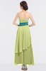 ColsBM Johanna Lime Sherbet Elegant A-line Sleeveless Zip up Ankle Length Ruching Bridesmaid Dresses