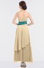 ColsBM Johanna Marzipan Elegant A-line Sleeveless Zip up Ankle Length Ruching Bridesmaid Dresses
