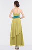 ColsBM Johanna Misted Yellow Elegant A-line Sleeveless Zip up Ankle Length Ruching Bridesmaid Dresses