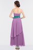 ColsBM Johanna Orchid Elegant A-line Sleeveless Zip up Ankle Length Ruching Bridesmaid Dresses