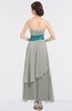 ColsBM Johanna Platinum Elegant A-line Sleeveless Zip up Ankle Length Ruching Bridesmaid Dresses