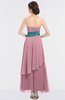 ColsBM Johanna Rosebloom Elegant A-line Sleeveless Zip up Ankle Length Ruching Bridesmaid Dresses