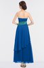 ColsBM Johanna Royal Blue Elegant A-line Sleeveless Zip up Ankle Length Ruching Bridesmaid Dresses