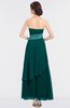 ColsBM Johanna Shaded Spruce Elegant A-line Sleeveless Zip up Ankle Length Ruching Bridesmaid Dresses