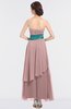 ColsBM Johanna Silver Pink Elegant A-line Sleeveless Zip up Ankle Length Ruching Bridesmaid Dresses