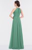 ColsBM Ellie Beryl Green Classic Halter Sleeveless Zip up Floor Length Flower Bridesmaid Dresses