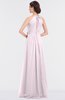 ColsBM Ellie Blush Classic Halter Sleeveless Zip up Floor Length Flower Bridesmaid Dresses