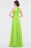 ColsBM Ellie Bright Green Classic Halter Sleeveless Zip up Floor Length Flower Bridesmaid Dresses