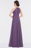 ColsBM Ellie Chinese Violet Classic Halter Sleeveless Zip up Floor Length Flower Bridesmaid Dresses
