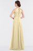 ColsBM Ellie Cornhusk Classic Halter Sleeveless Zip up Floor Length Flower Bridesmaid Dresses