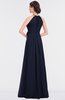 ColsBM Ellie Dark Sapphire Classic Halter Sleeveless Zip up Floor Length Flower Bridesmaid Dresses