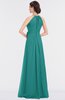 ColsBM Ellie Emerald Green Classic Halter Sleeveless Zip up Floor Length Flower Bridesmaid Dresses