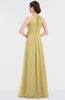 ColsBM Ellie Gold Classic Halter Sleeveless Zip up Floor Length Flower Bridesmaid Dresses
