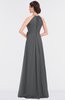 ColsBM Ellie Grey Classic Halter Sleeveless Zip up Floor Length Flower Bridesmaid Dresses