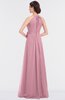 ColsBM Ellie Light Coral Classic Halter Sleeveless Zip up Floor Length Flower Bridesmaid Dresses