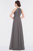 ColsBM Ellie Ridge Grey Classic Halter Sleeveless Zip up Floor Length Flower Bridesmaid Dresses