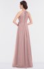 ColsBM Ellie Silver Pink Classic Halter Sleeveless Zip up Floor Length Flower Bridesmaid Dresses