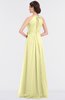 ColsBM Ellie Wax Yellow Classic Halter Sleeveless Zip up Floor Length Flower Bridesmaid Dresses