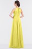 ColsBM Ellie Yellow Iris Classic Halter Sleeveless Zip up Floor Length Flower Bridesmaid Dresses