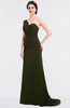 ColsBM Ruby Beech Elegant A-line Asymmetric Neckline Sleeveless Zip up Sweep Train Bridesmaid Dresses