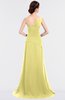 ColsBM Ruby Daffodil Elegant A-line Asymmetric Neckline Sleeveless Zip up Sweep Train Bridesmaid Dresses