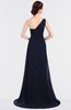 ColsBM Ruby Dark Sapphire Elegant A-line Asymmetric Neckline Sleeveless Zip up Sweep Train Bridesmaid Dresses