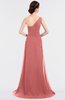 ColsBM Ruby Lantana Elegant A-line Asymmetric Neckline Sleeveless Zip up Sweep Train Bridesmaid Dresses
