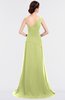 ColsBM Ruby Lime Sherbet Elegant A-line Asymmetric Neckline Sleeveless Zip up Sweep Train Bridesmaid Dresses