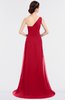ColsBM Ruby Lollipop Elegant A-line Asymmetric Neckline Sleeveless Zip up Sweep Train Bridesmaid Dresses