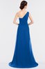ColsBM Ruby Royal Blue Elegant A-line Asymmetric Neckline Sleeveless Zip up Sweep Train Bridesmaid Dresses