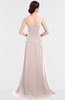 ColsBM Ruby Silver Peony Elegant A-line Asymmetric Neckline Sleeveless Zip up Sweep Train Bridesmaid Dresses