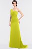 ColsBM Ruby Sulphur Spring Elegant A-line Asymmetric Neckline Sleeveless Zip up Sweep Train Bridesmaid Dresses
